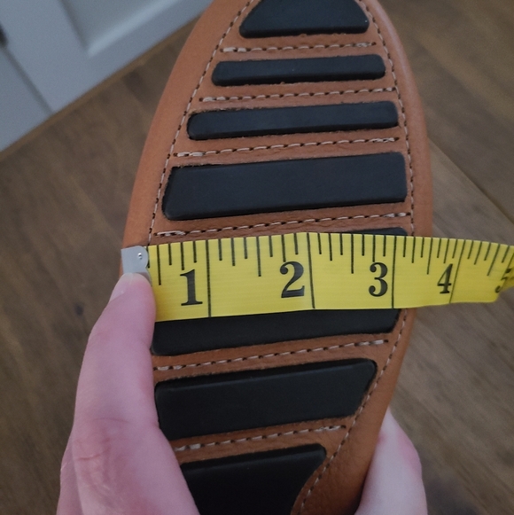 Saks Fifth Avenue Brown Leather Slip On  Mules - Picture 8 of 8